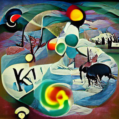 Kandinsky Inspired Abstract Composition