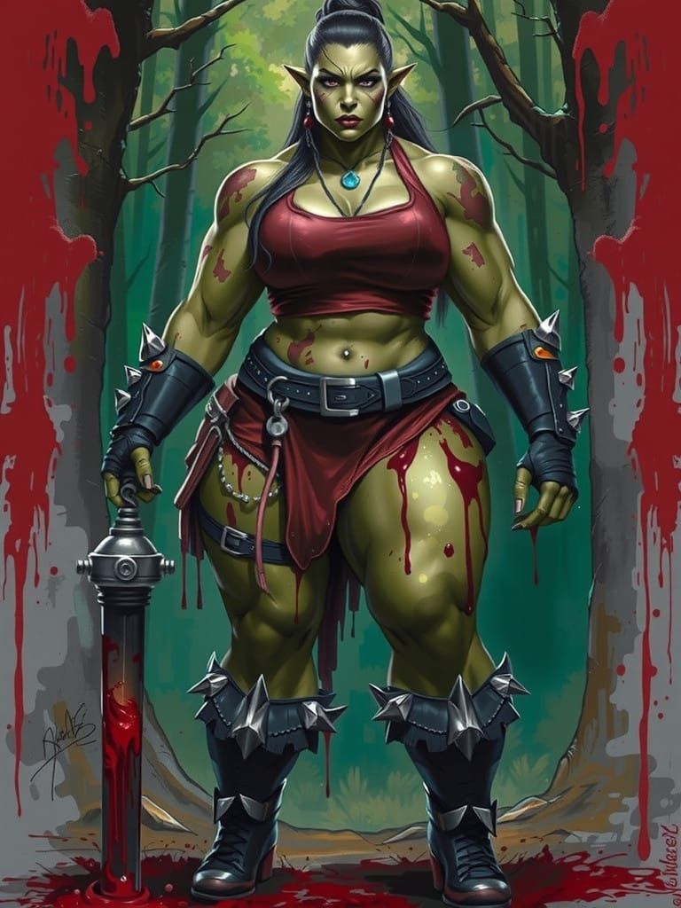 Graffiti Goddess of the Orcish Wild