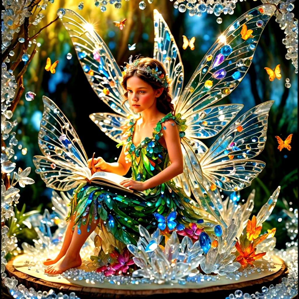 Crystal Fairies in Detailed Magical Pop-Up Book