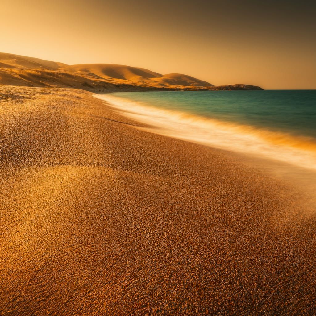 Hot Summer in North Cyprus Beach HDR Photograph