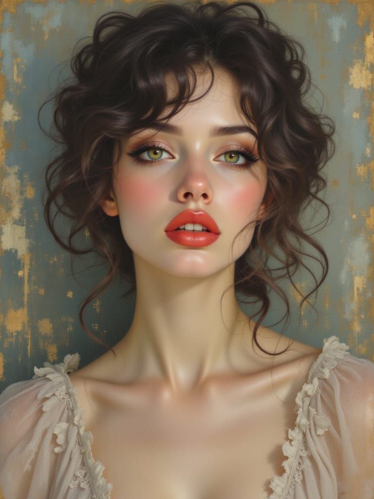 Classic Figure Study with Direct Eye Contact