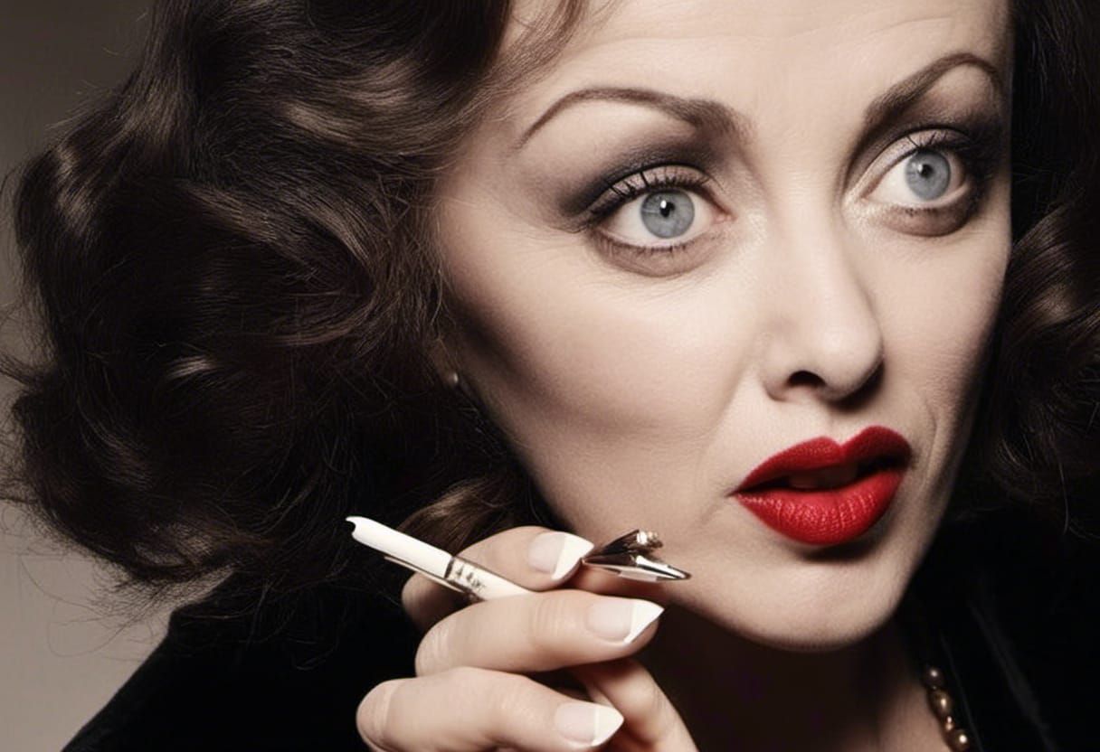 Glamorous Woman in 1930s Hollywood Style