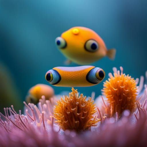 Real Life Bikini Bottom Residents in Aquarium