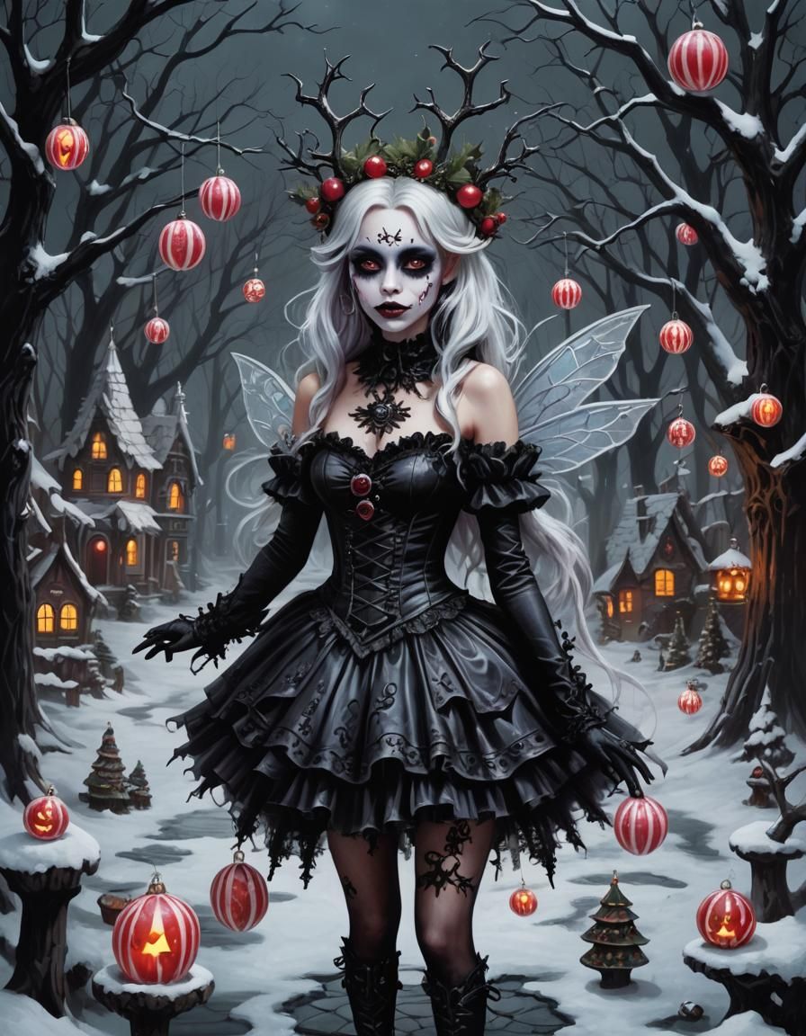 Gothic Sugar-Plum Fairy in Dark Candyland