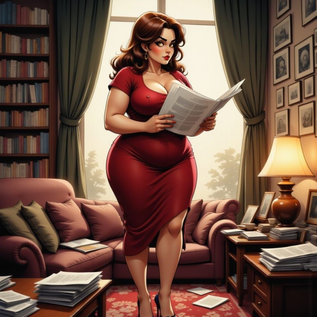 Laura P <lora:Caffeine Curves:1.0>