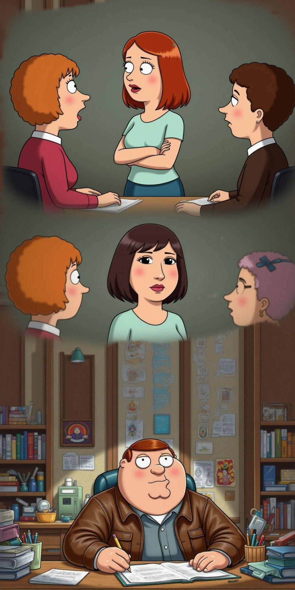 Family Guy Creator in Cartoon Style