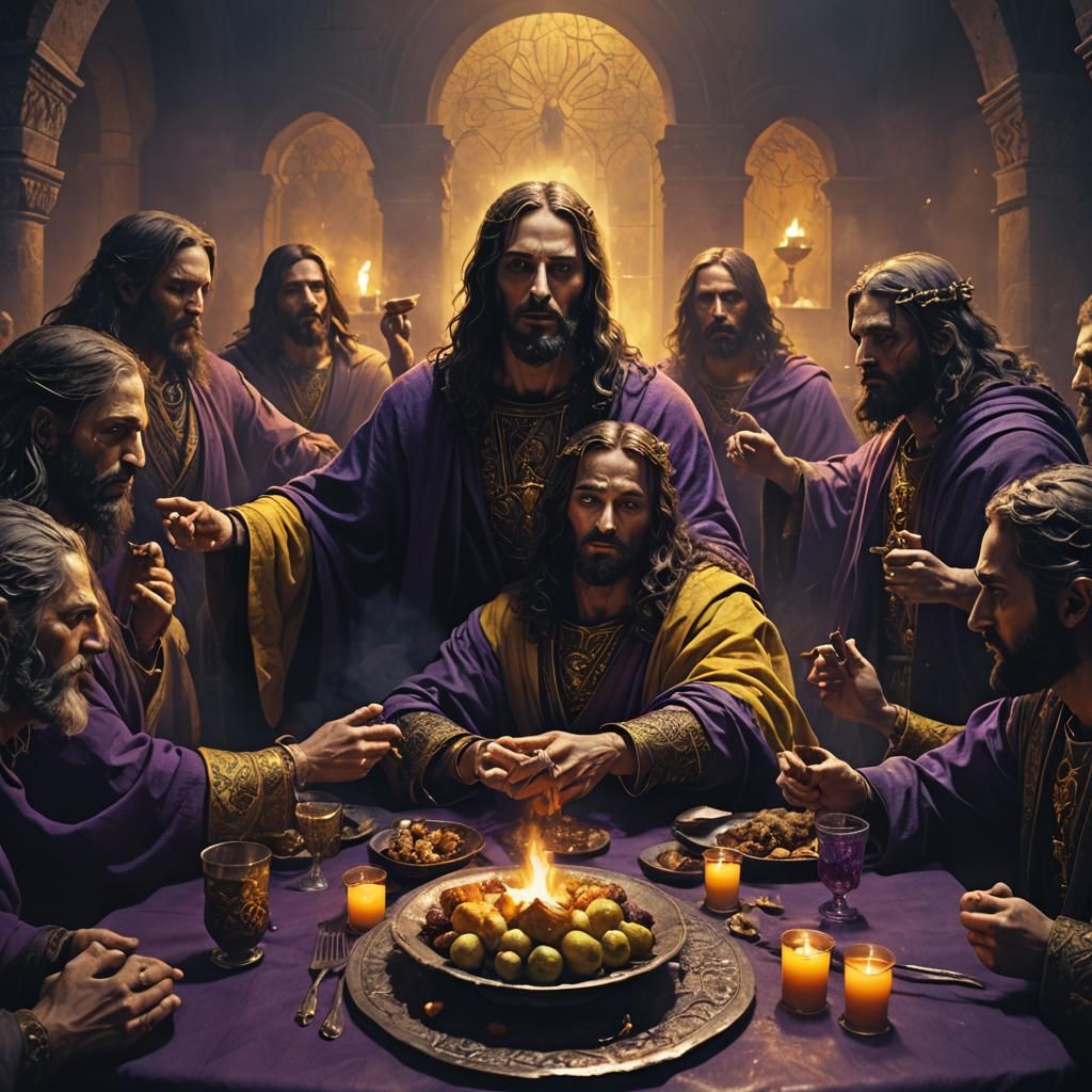 Dark Fantasy Last Supper Concept Art