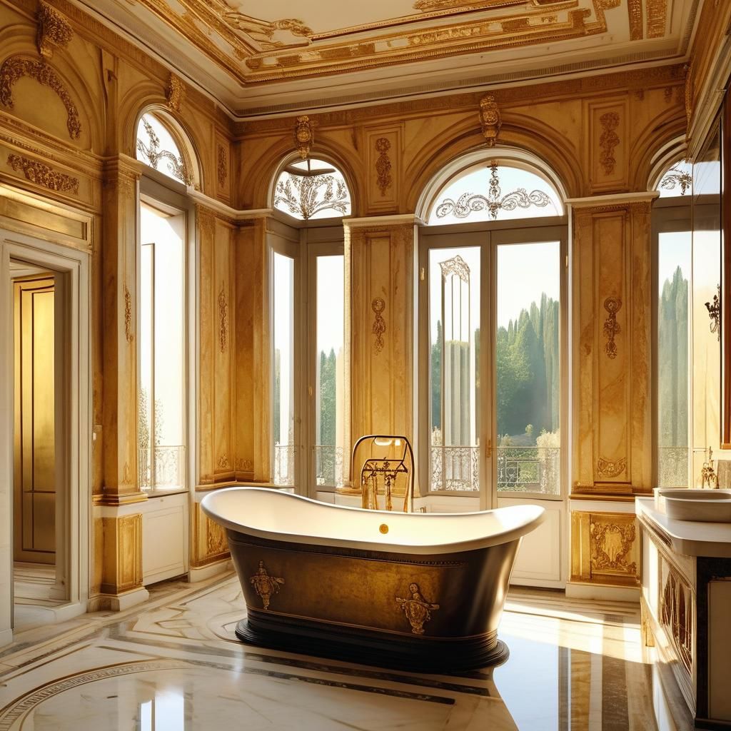 Napoleon in Neoclassical Villa Bath, Italy