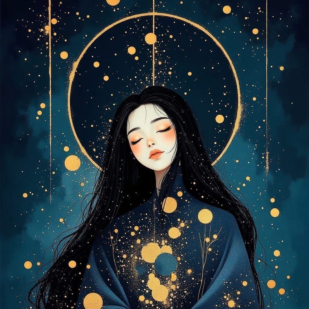 Fantasy Prince Portrait with Diamond Necklace