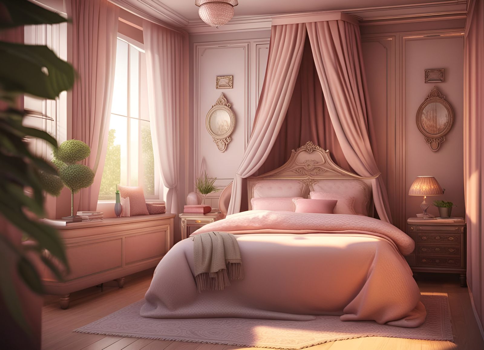 Soft Pink Bedroom