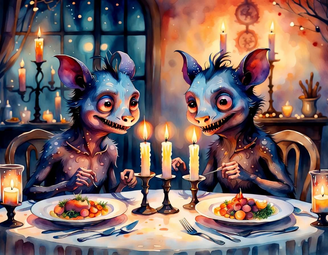 Studio Ghibli Creatures at Sinister Dinner