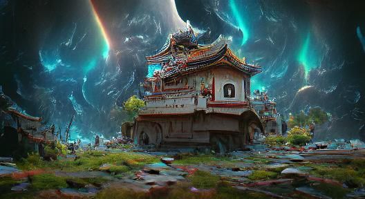 Vibrant Cosmic Sky with Photographic Detail