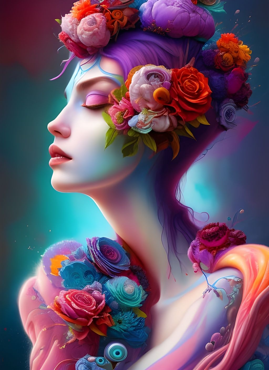 Head Sublimation in Hyperrealistic Photoillustration