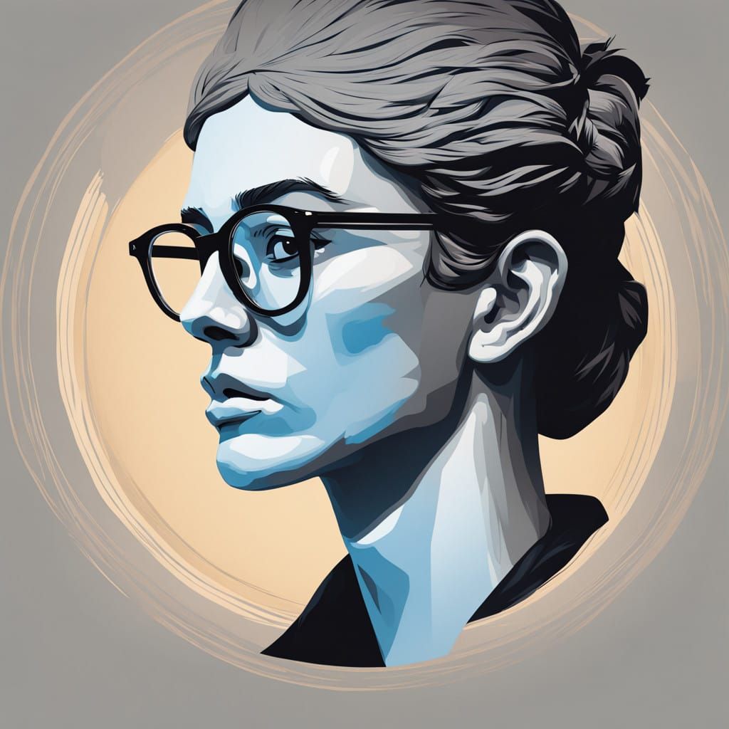 Timeless Greek Bust with Modern Twist in Elegant Style