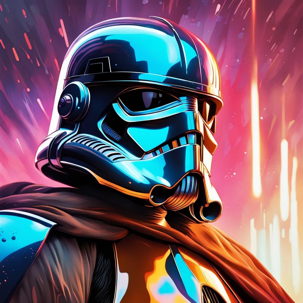 Hyperrealistic Star Wars Concept Art in Splash Art Style