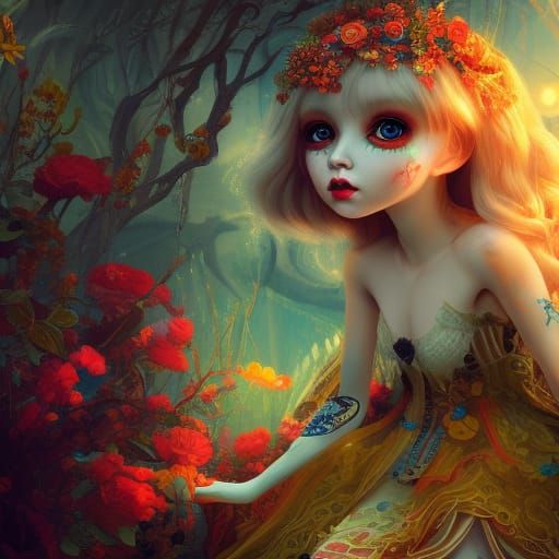 Creepy Doll: Detailed Folklore Art in Unreal Engine