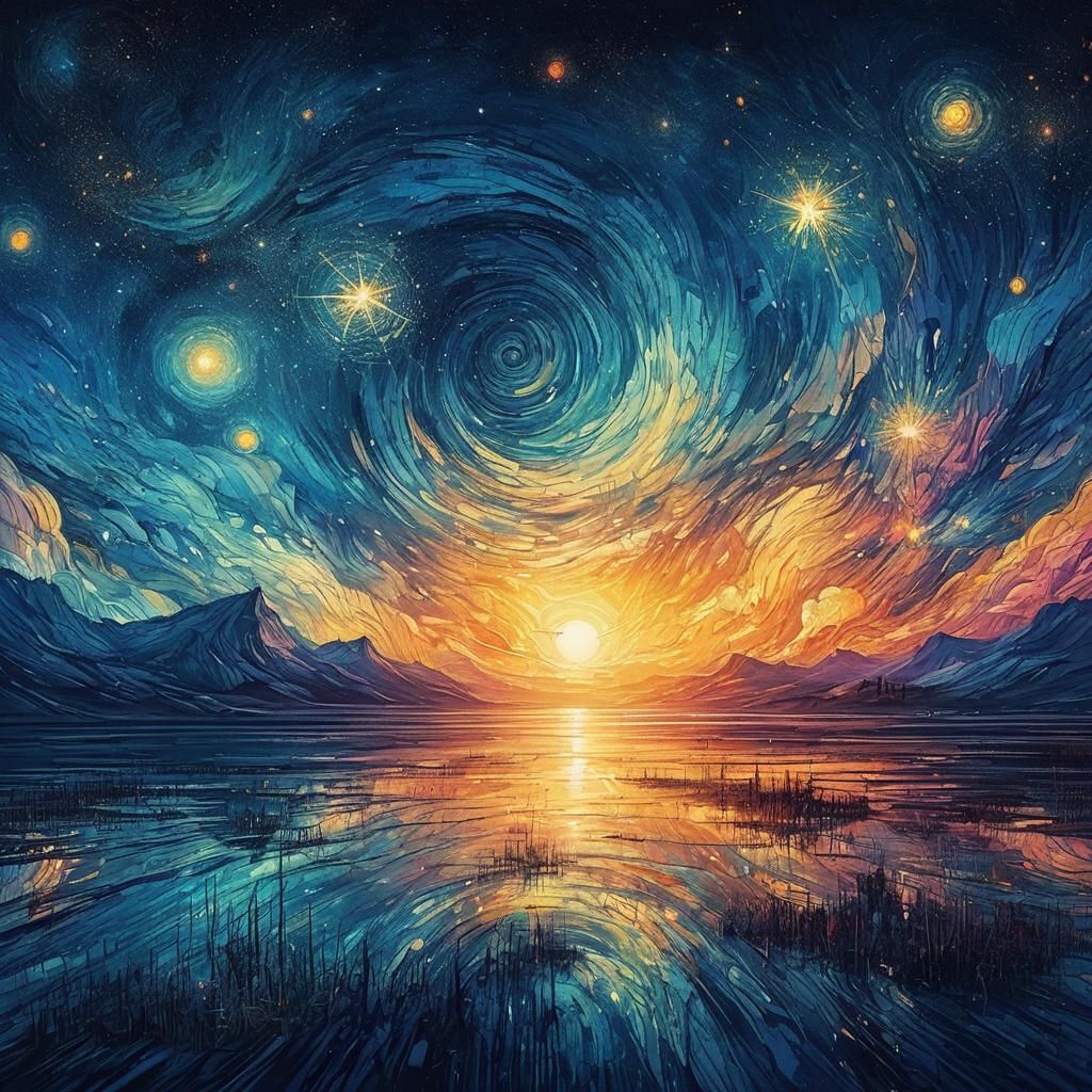 Abstract Dreamscape Generated by AI