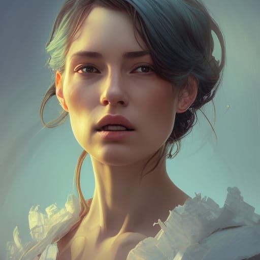 Mother Destroyer Portrait in Hyperdetailed Style
