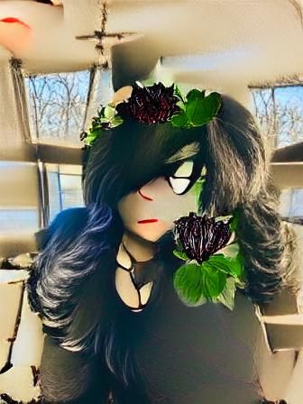 Gothic Woman with Unholy Glow: Digital Art