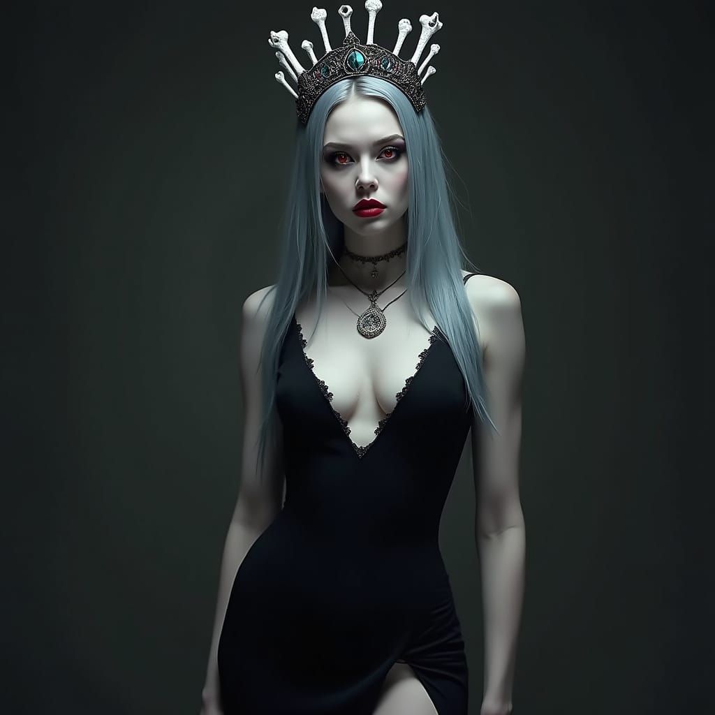 Gothic Queen of the Underworld Portrait