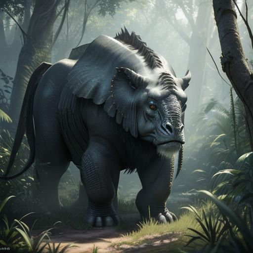 Gentle Creature in Sunlit Glade: 3D Game Art