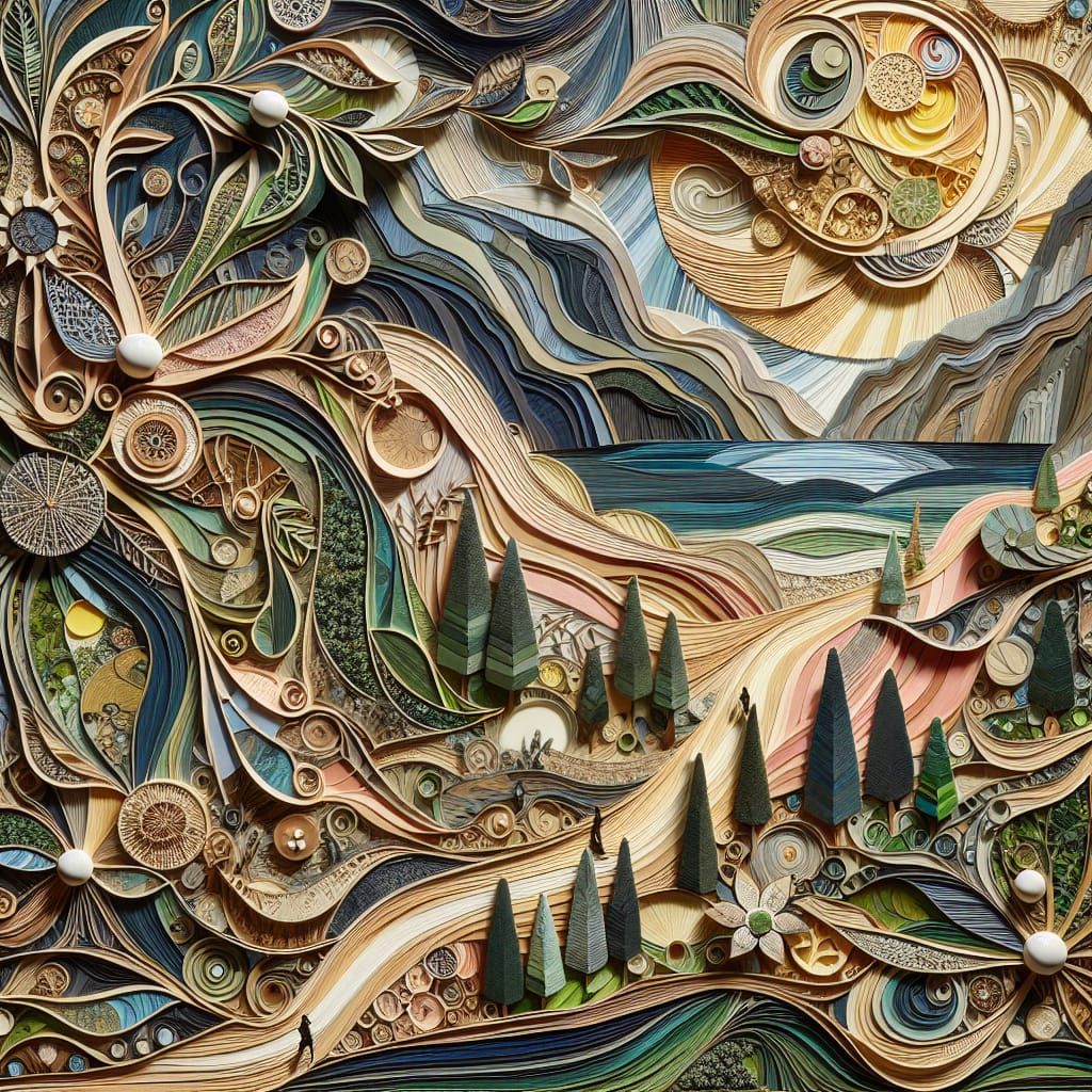 Mulchy Exotic Chipboard Landscape