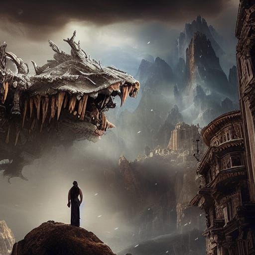 Epic Cinematic Digital Matte Painting of Wonder