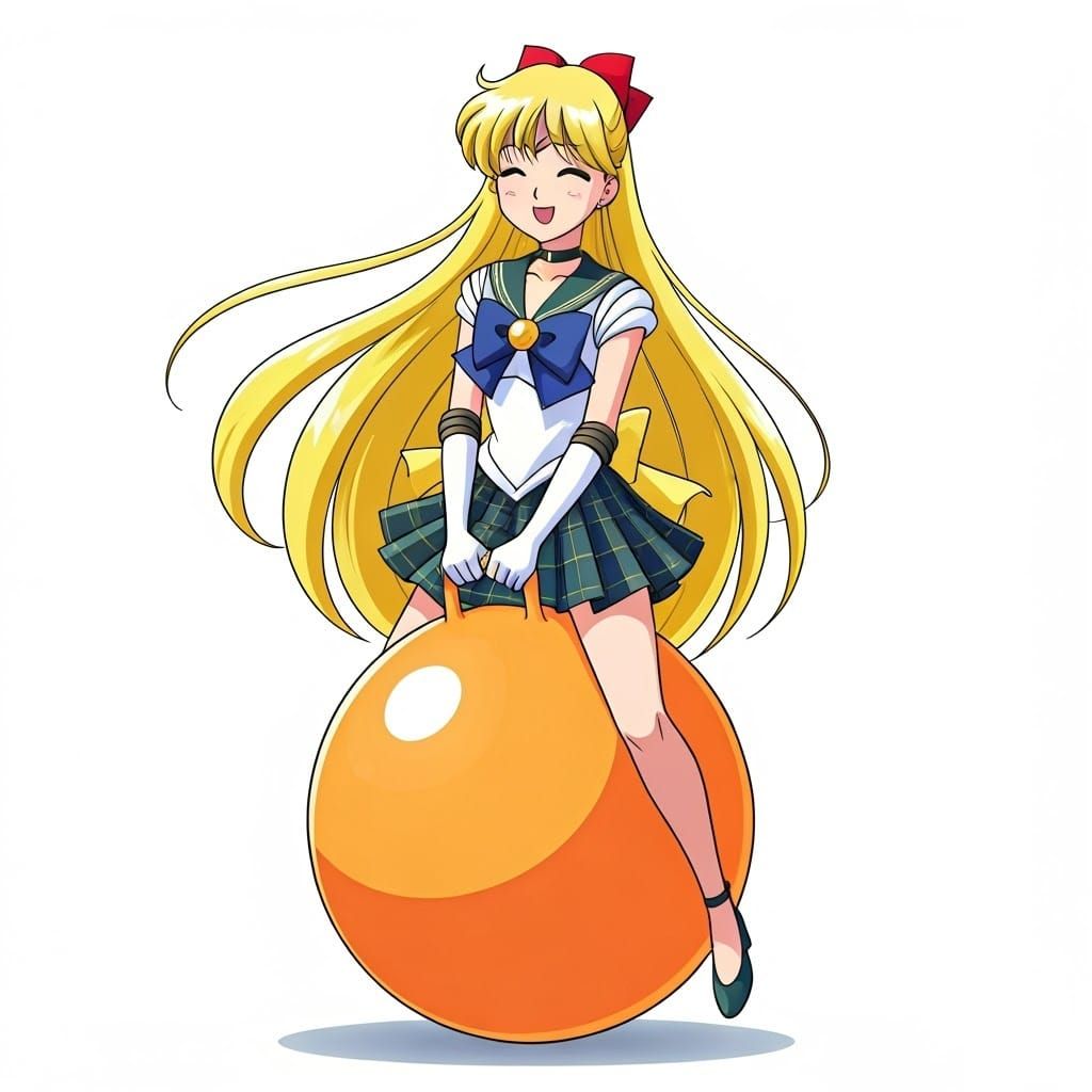 Sailor Venus Bouncing in Magical Girl Style