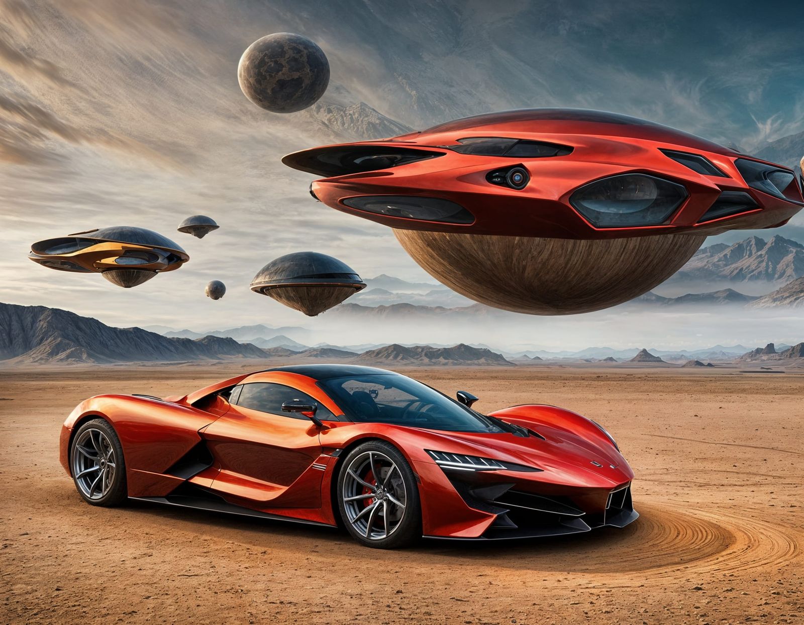 Surreal Alien Restaurant Celebration in Hyperrealistic Style