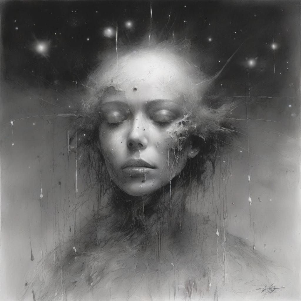 Cosmic Dreamscape in Whimsical Style