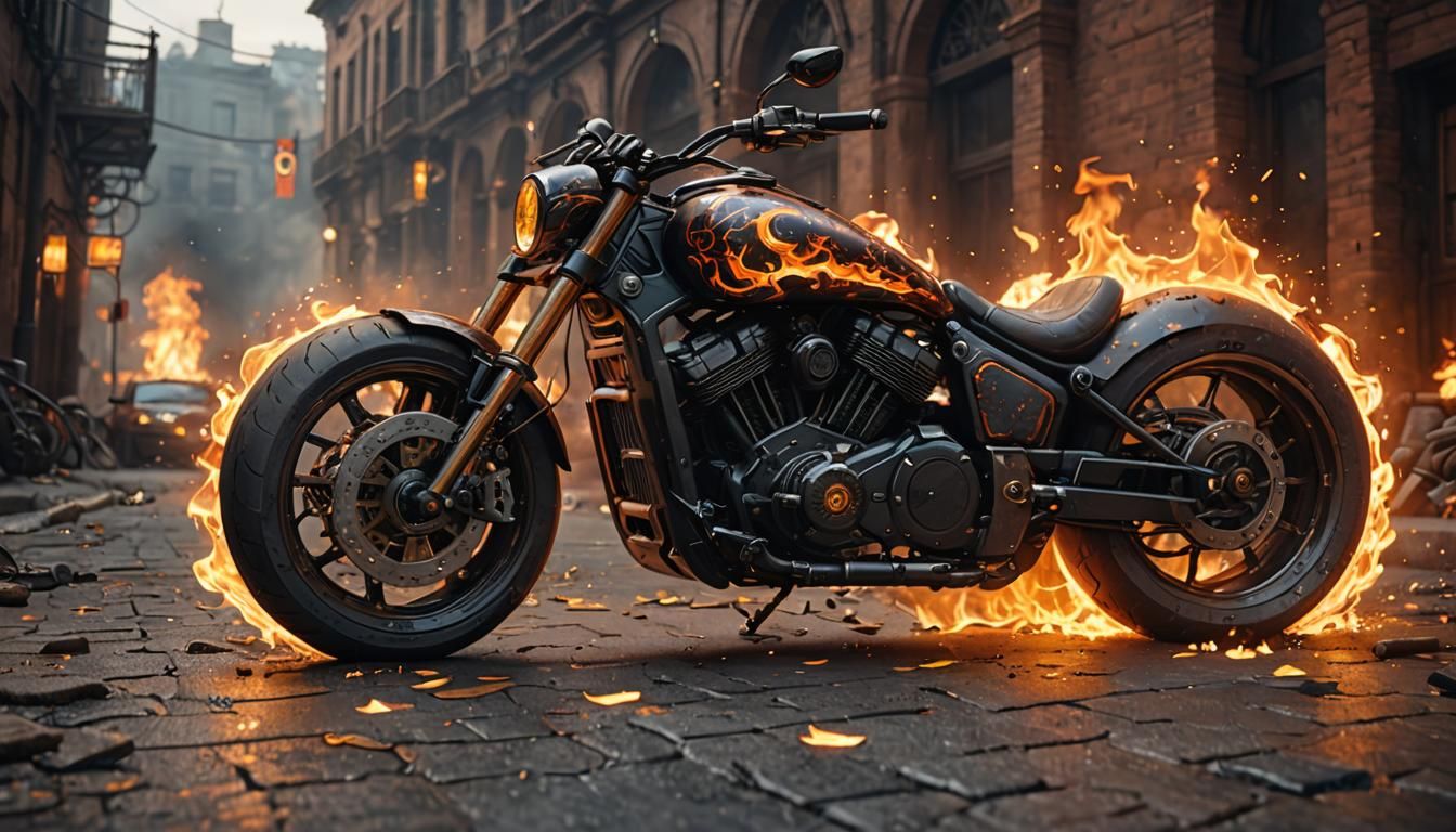 A really hot Motorcycle