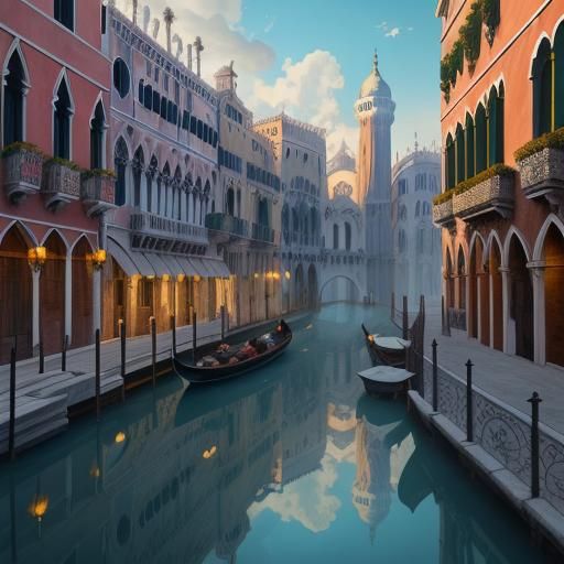 Fantastical Venezia City Concept Art