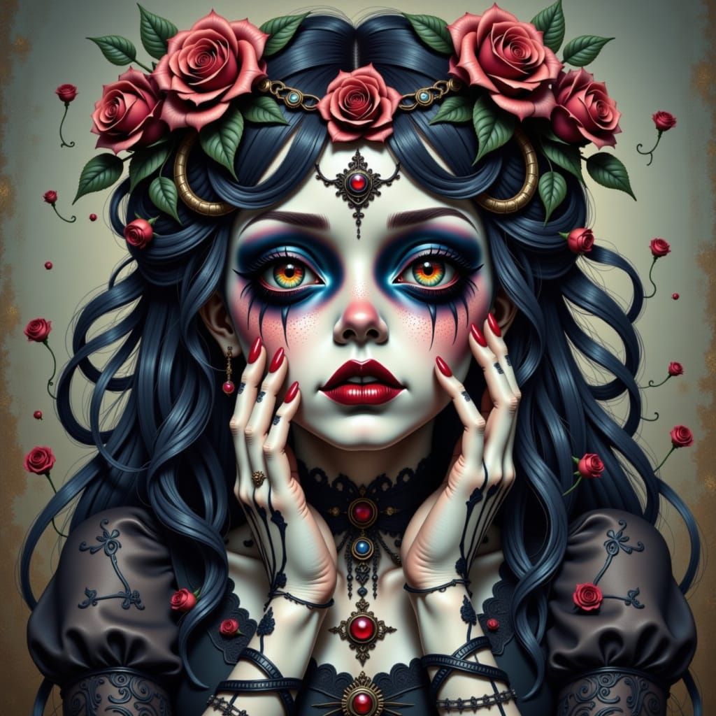 Waking Nightmare: Beautiful Emo Digital Art