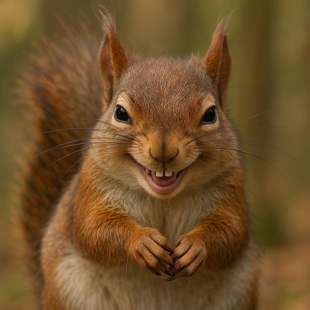 Image of a Mischievous Squirrel