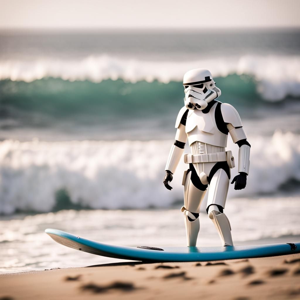 Stormtrooper Surfing: Professional Photography
