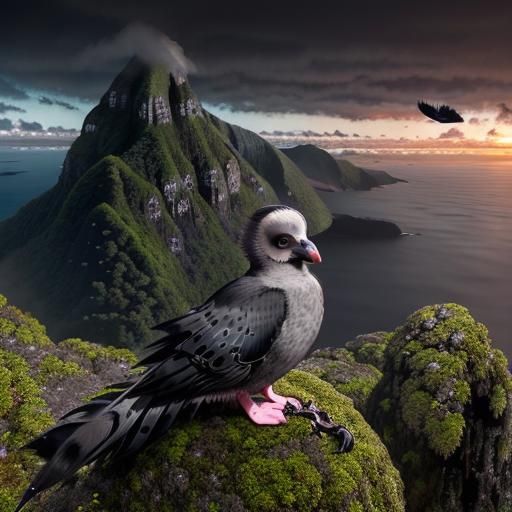 Charming Providence Petrel in Lord Howe Island's Cloud Fores...