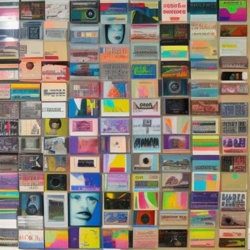 Abstract Art with Compact Discs