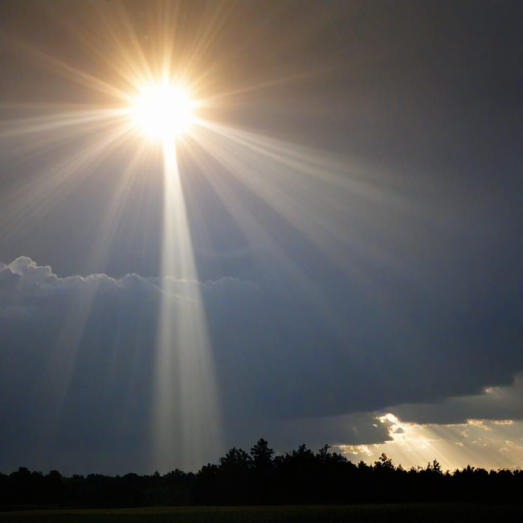 Divine Crepuscular Rays: A Vision of Heavenly Light