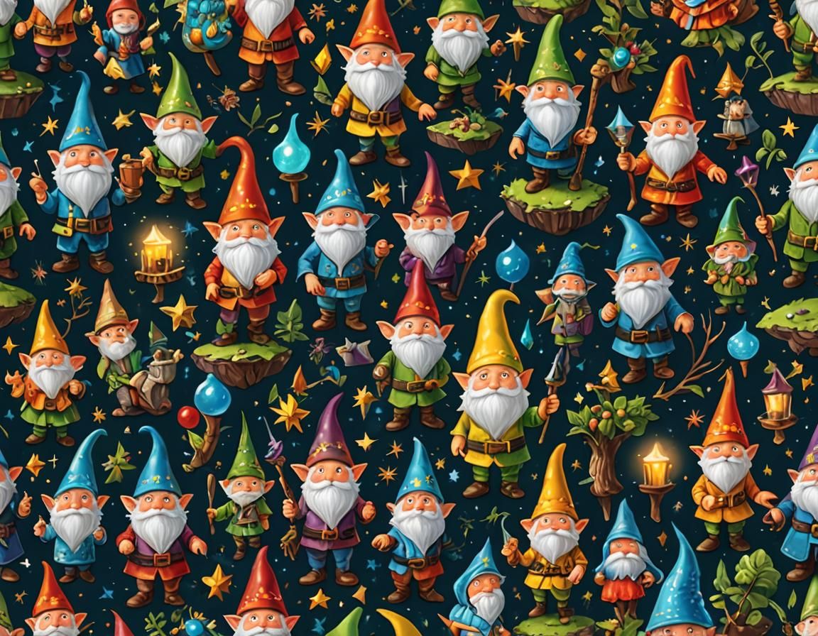 Enchanting Fantasy World with Elves and Gnomes