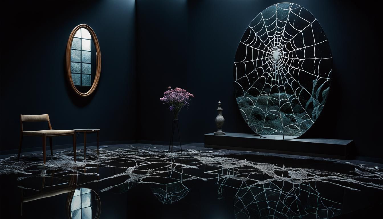 Mystical Realms Reflected in Fractured Mirror