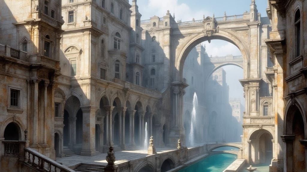 Ancient Metropolis in Piranesi Style