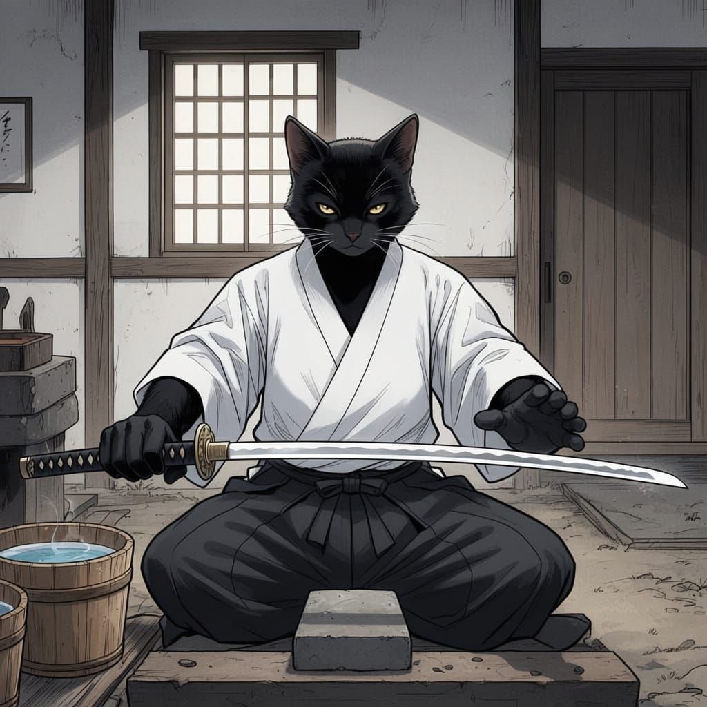 AI Art: Stylized Portrait with Rolled Sleeves