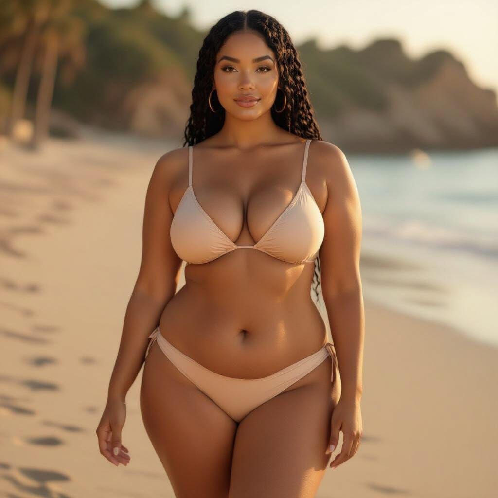 Golden Hour Portrait of a Sun-Kissed Woman