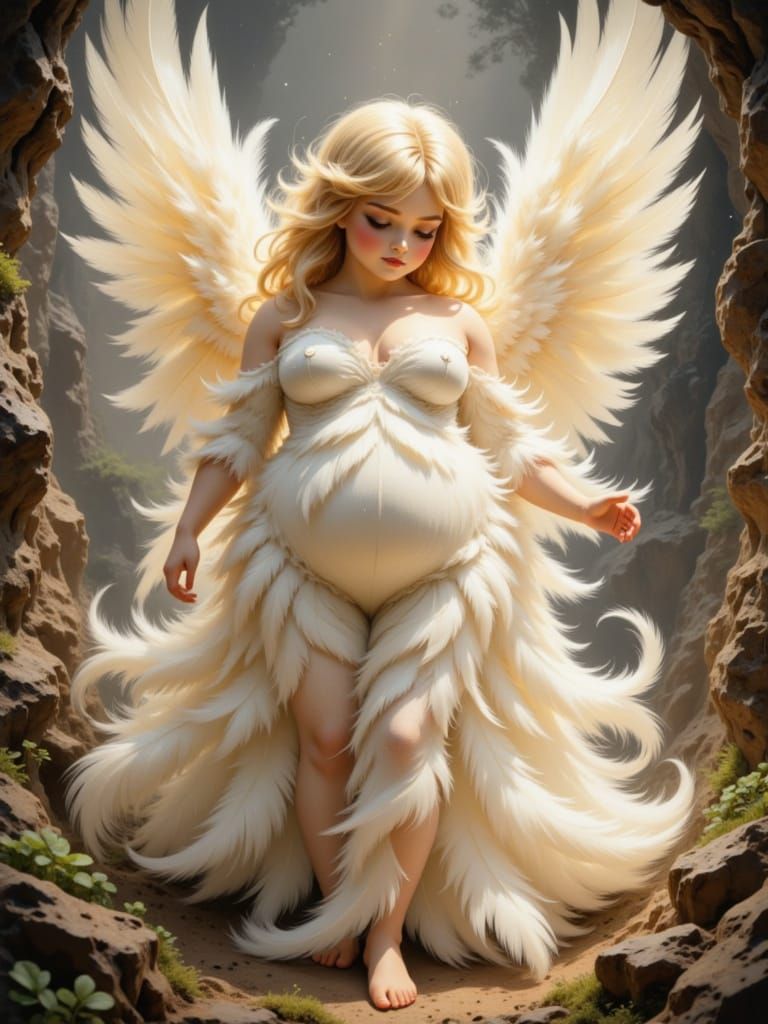 <lora:Featherborn:1.0> + <lora:Caffeine Curves:1.0> Test