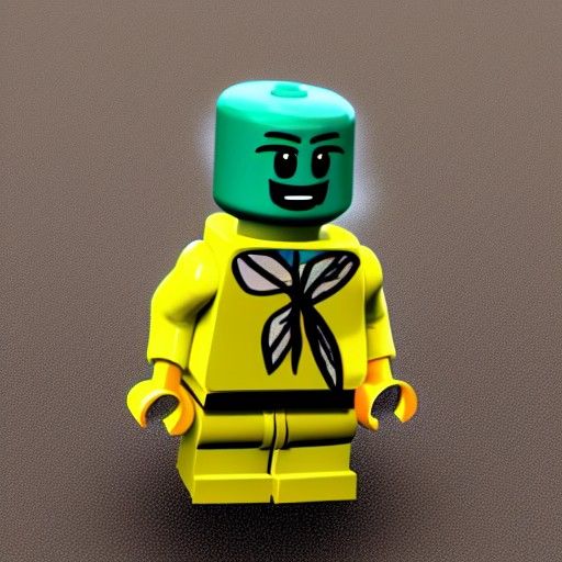 Sad Lego Man: AI Generated Image