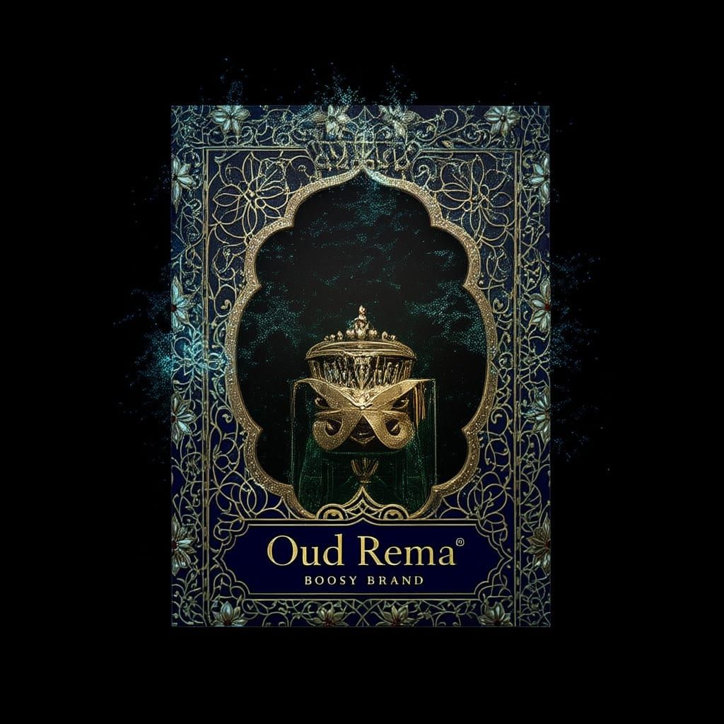 Luxurious Fabric Perfume Bag with Islamic Design