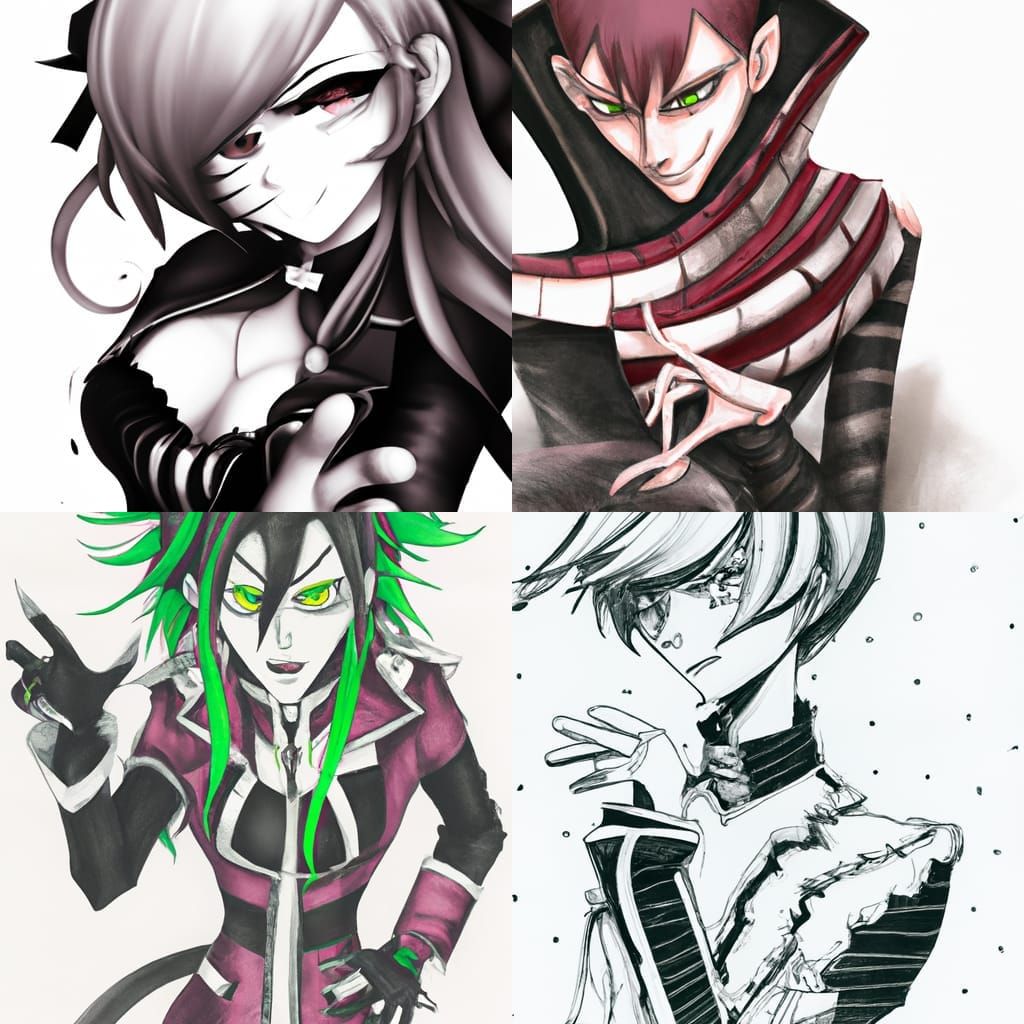 Horror Characters in Anime Key Visual Style