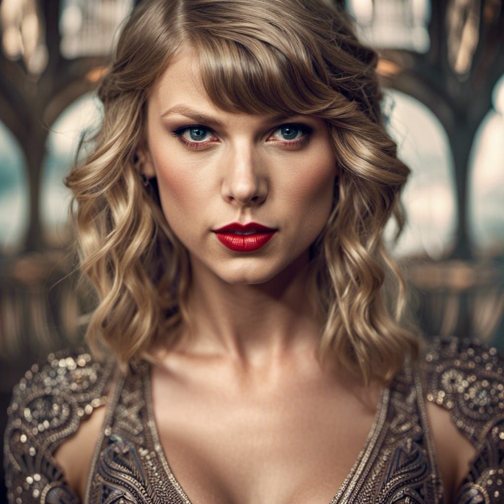 Hyperrealistic Portrait of Taylor Swift in High Definition