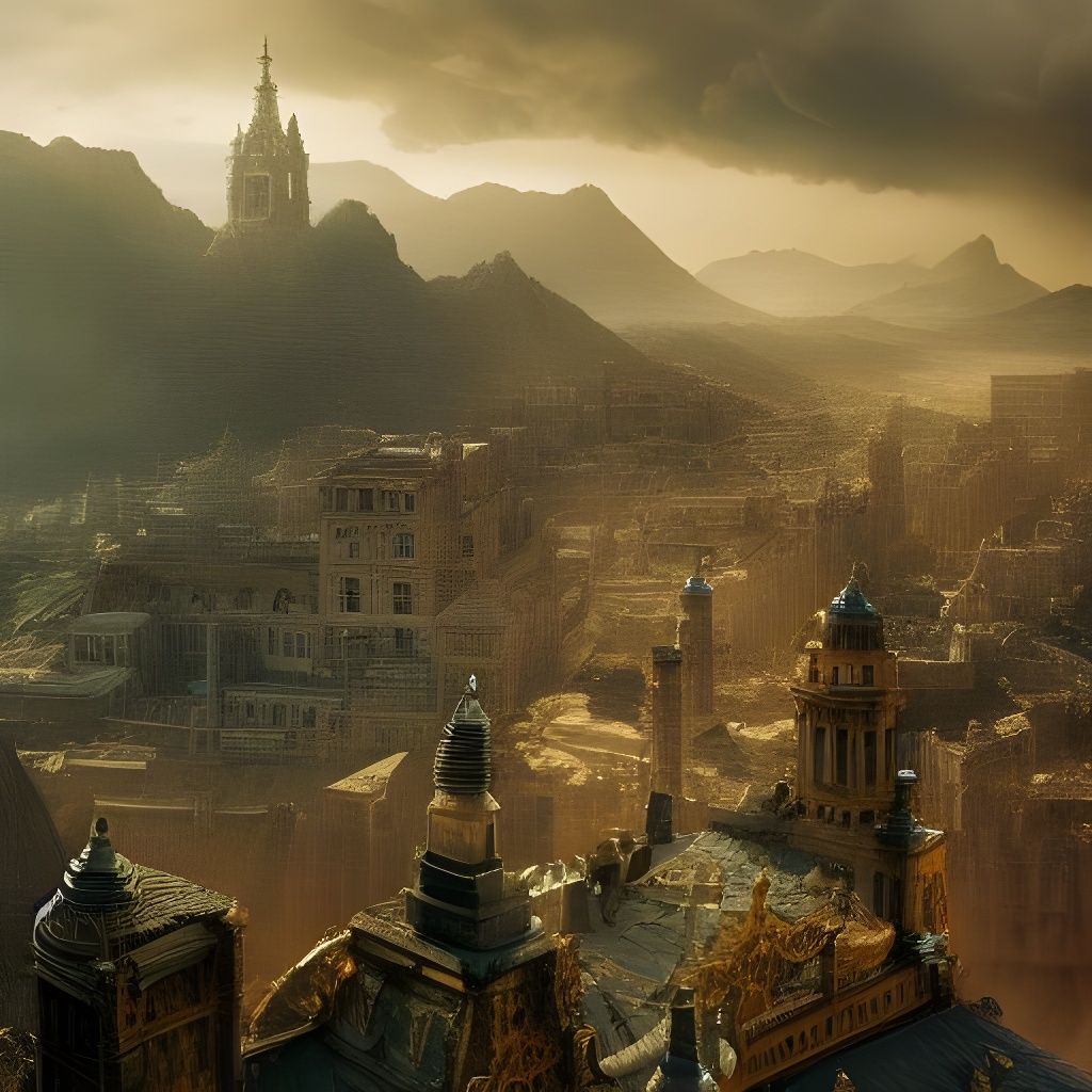 Epic View from a High Tower: Digital Matte Painting