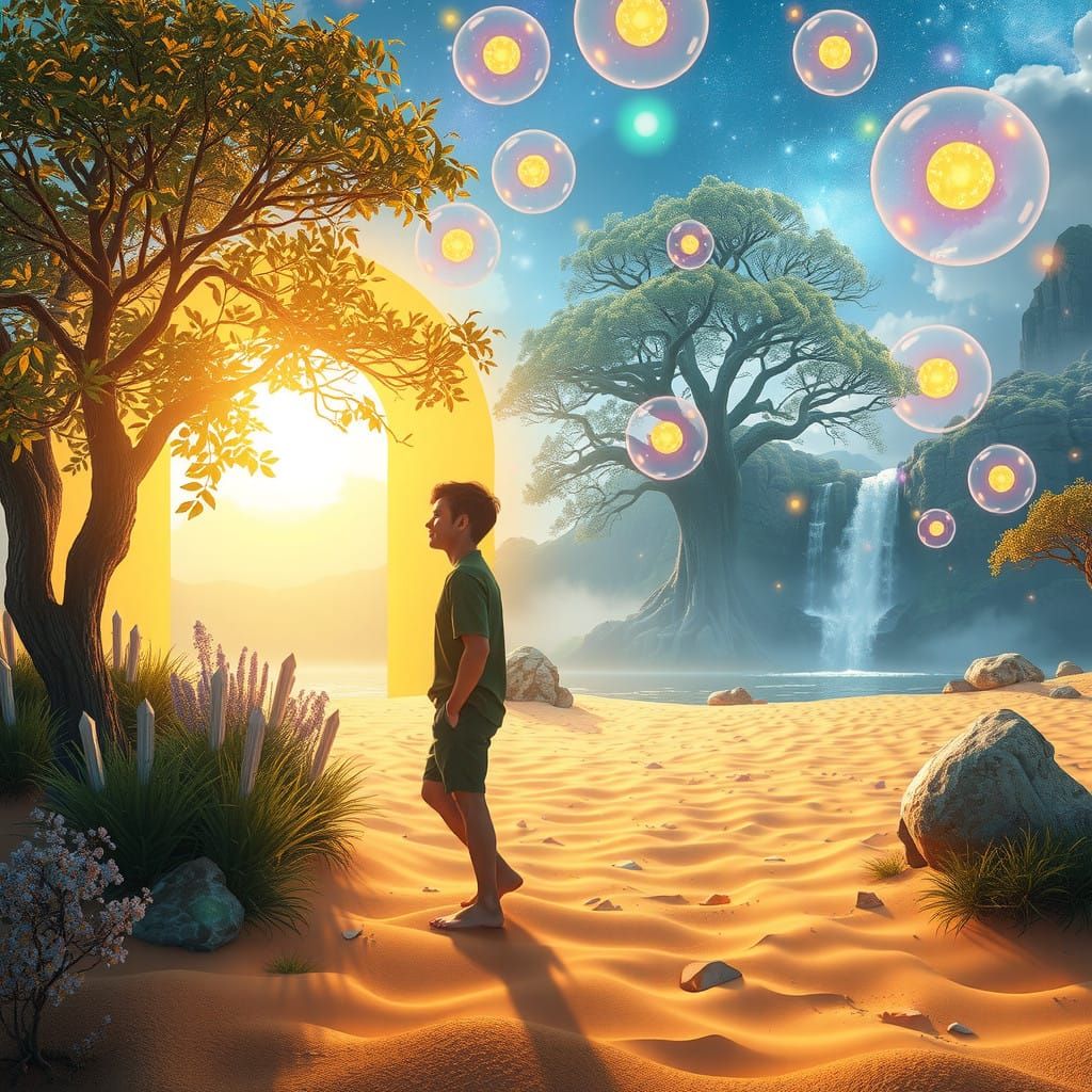 Auroraschka-Verse Landscape in Soft Golden Light